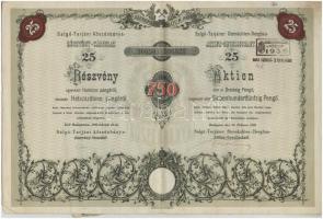 Budapest 1935. "Salgó-Tarjáni Kőszénbánya Részvény-Társulat" huszonöt részvénye egyben öss...