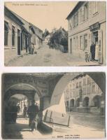 13 db RÉGI svájci városképes lap / 13 pre-1945 Swiss town-view postcards