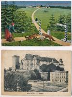 7 db RÉGI lengyel városképes lap / 7 pre-1945 Polish town-view postcards