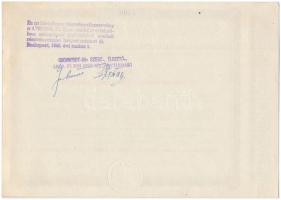 Budapest 1946. "Gschwindt-féle Szesz-, Élesztő-, Likőr- és Rumgyár Részvénytársaság" részv...