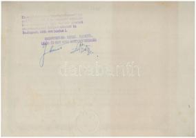 Budapest 1946. "Gschwindt-féle Szesz-, Élesztő-, Likőr- és Rumgyár Részvénytársaság" két d...