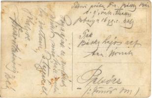 Első világháborús egyévi önkéntesek a 16. gyalogezredből, katonák puskákkal télen / WWI K.u.k. (Aust...