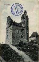 1913 Visegrád, Salamon torony. Birkl József kiadása  + "Fröhlich József Nagyvendéglője a Mátyás forrás-hoz"