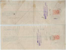 Székesfehérvár 1939-1941. 5db kitöltött és bélyegzett váltó T:III