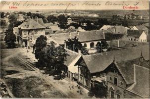 1910 Dombóvár, utca, üzletek. Bruck Sándor kiadása (EK)