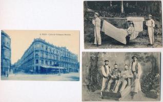 52 db RÉGI külföldi városképes lap, sok európai pár tengerentúli, vegyes minőség / 52 pre-1945 postc...