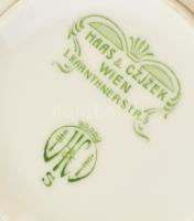 Kis porcelán csészealj tétel: 2 db Haas&Cžjžek csésze + 1 db alj, 1 db Alba Iulia csésze + 1 db ...