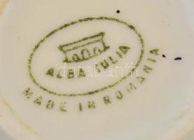 Kis porcelán csészealj tétel: 2 db Haas&Cžjžek csésze + 1 db alj, 1 db Alba Iulia csésze + 1 db ...