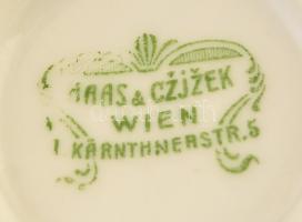 Kis porcelán csészealj tétel: 2 db Haas&Cžjžek csésze + 1 db alj, 1 db Alba Iulia csésze + 1 db ...