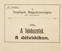 1902 A felekezetek a Délvidéken. Balogh Pál - Kocsárd Sándor: A népfajok Magyarországon cimű dolgoza...