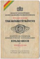 1936. Egyesült Budapesti Fővárosi Takarékpénztár Óbuda-Újlaki osztályának betéti könyvecskéje, bejegyzésekkel