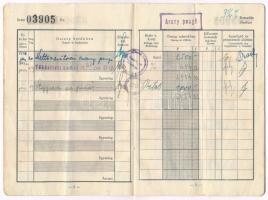 1936. "Egyesült Budapesti Fővárosi Takarékpénztár Óbuda-Újlaki osztályának" betéti könyvec...