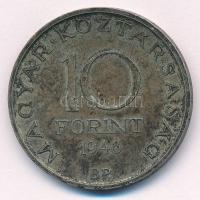 1948. 10Ft Ag "Széchenyi" T:2 patina 
Adamo EM2