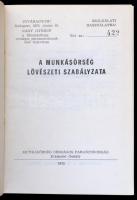1972 A Munkásőrség Lövészeti Szabályzata. 252p. Egészvászon kötésben