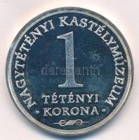 Pató Róza (1934- ) 2004. Nagytétényi Kastélymúzeum - 1 Tétényi Korona ezüstözött fém emlékérem (42,5mm) T:PP felületi karcok
