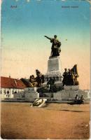 Arad, Kossuth szobor, magyar zászló / statue, Hungarian flag (EB)