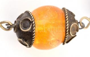 Marokkói borostyán nyaklánc, h: 60 cm