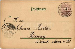 1899 Schneewittchen. Märchenpostkarte No. 19. Kunstanstalt Wilhelm Boehme / Snow White and the Seven...