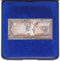 1996. 1946. 100Ft jelzett Ag bankjegy veret, eredeti tokban (46,23g/0.999/37,5x80mm) T:BU patina