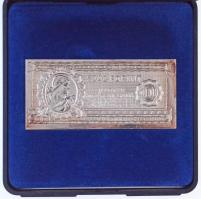 1996. "1946. 100Ft" jelzett Ag bankjegy veret, eredeti tokban (46,23g/0.999/37,5x80mm) T:B...