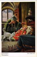 Brüder Grimm: Dornröschen / Brothers Grimm: Sleeping Beauty. Uvachrom Nr. 3802. Serie 140. s: Otto Kubel