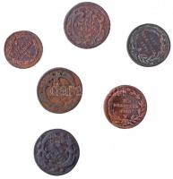 Ausztria 1761-1783. 6db klf rézkrajcár T:2-,3 Austria 1761-1783. 6pcs of diff copper Kreuzer coins C:VF,F