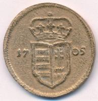 1705. XX Poltura "II. Rákóczi Ferenc" öntvény fém replika! T:2