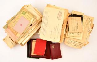 1880-1945 3,2 kg irat, levél, zsebnaptár bejegyzésekkel az esztergomi Etter és a Mattyasovszky család hagyatékából