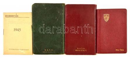 1880-1945 3,2 kg irat, levél, zsebnaptár bejegyzésekkel az esztergomi Etter és a Mattyasovszky csalá...