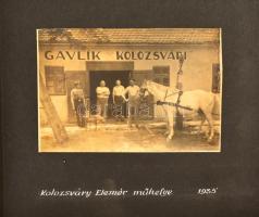 1923-1977 A bajai Kolozsváry kovácsműhely ismertető fotóalbuma 33 eredeti fényképpel, közte 12 db há...