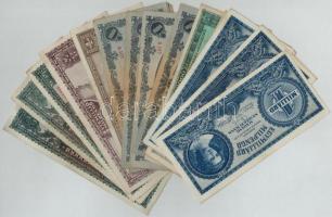 25db-os vegyes magyar pengő bankjegy tétel T:II-III