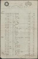 cca 1850 3 db okmány szignettákkal