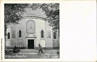 Máriavölgy, Marienthal, Marianka, Mariatál (Pozsony); Szentkút. M. Freistadt kiadása / Heiliger Brunnen / chapel