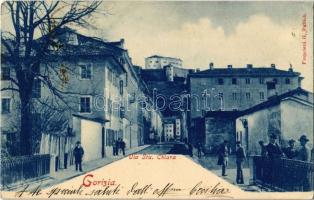 1913 Gorizia, Görz, Gorica; Via Sta. Chiara / street