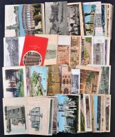 Kb. 90 db RÉGI olasz városképes lap, vegyes minőség / Cca. 90 pre-1945 Italian town-view postcards, mixed quality