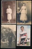 cca 1900-1970 Vegyes fotó tétel, keményhátú fotókkal és modern Drezdai művészi városképekkel