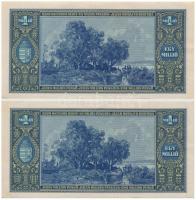 1945. 1.000.000P (2x) sorszámkövetők T:I-