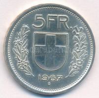 Svájc 1967B 5Fr Ag T:1 Switzerland 1967B 5 Francs Ag C:UNC Krause KM#40