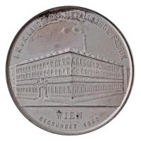 Ausztria 1890. "Alexander Matthias Beschorner" ezüstözött fém emlékérem (44mm) T:1- kis pa...