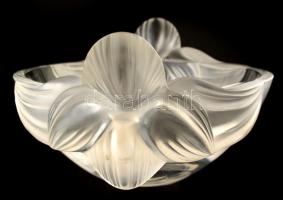 Lalique "Loriol" tál, formába öntött, csiszolt és maratott kristályüveg, jelzett (Lalique ...