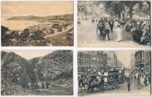 42 db RÉGI főleg nagy-britanniai városképes lap, vegyes minőség / 42 pre-1945 mostly Great-British town-view postcards, mixed quality