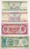 Afganisztán 1979. 100A + 500A + 1000A + 2002. 10A + 20A T:I Afghanistan 1979. 100 Afghanis + 500 Afg...