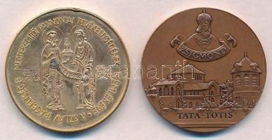 Szabolcs Péter (1942-) 1985. "MÉE Zalaegerszeg / Cirill és Method" aranyozott emlékérem (4...