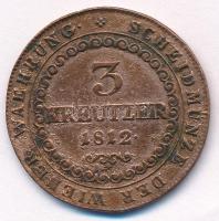 1812B 3kr Cu "I. Ferenc" T:2-