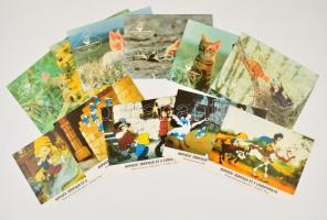 Hupikék törpikék és Chatran kalandjai, 11 db filmfotó, 18,5×24,5 cm