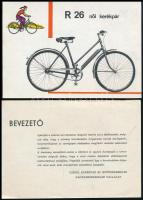 cca 1960 A Csepel R26 női kerékpár műszaki tájékoztatója