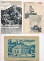 6 db RÉGI képeslap: Szob, Kovácspatak, Börzsöny, Visegrád, cserkész / 6 pre-1945 Hungarian town-view postcards and a scout motive