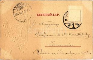 1901 Kolozsvár, Cluj; Mátyás király tér, Szele Márton és Stein Bertalan üzlete. Dombornyomott szeces...