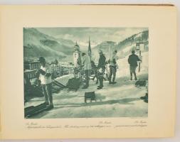 cca 1930 Die Schweiz. 236 képet tartalmazó album. Egészvászon kötésben / In full linen binding