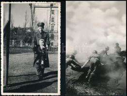 6 db katonai képeslap és űrlap (Honvéd Gyógyház, tábori postautalványok feladójegyzéke, stb.)